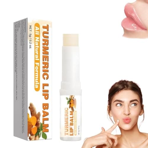 Turmeric Lip Balm for Dark Lips,Lip Lightening For Dark Lips Smoker,Lip Balm for Lip Softening & Hydration, Help Fade Lip Discoloration