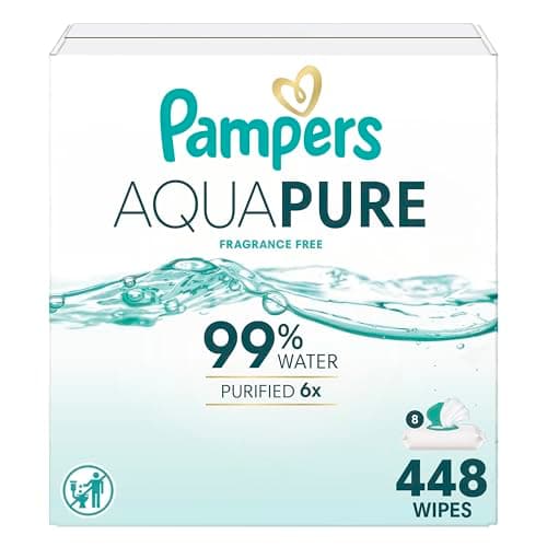 Select Accts: 8-Pk 56-Ct Pampers Aqua Pure Fragrance-Free Baby Wipes $16.40 w/ S&S