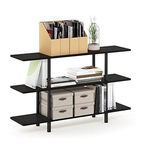 Furinno Turn-N-Tube 3-Tier Wid... Display Shelf, Espresso/Black