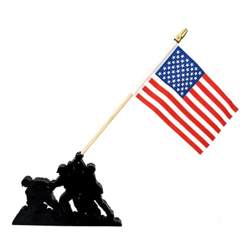 Memorial Day Table Sign, Patriotic Wooden Soldier Flag Decor, Red White Blue Tiered Tray Decor, 4th of July Independence Day Table Centerpiece, USA Flag Rustic Shelf Sitter