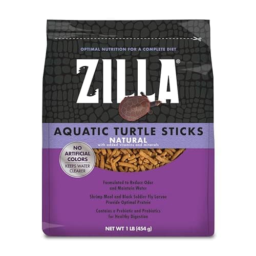 Zilla Pet Aquatic Turtle Stick...loating Food for Turtles, 1 lb