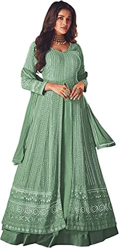 Jevious Ready to Wear Indian/Pakistani Bollywood Party Wear Wedding Wear Anarkali Suit Gown Salwar Suit for Women