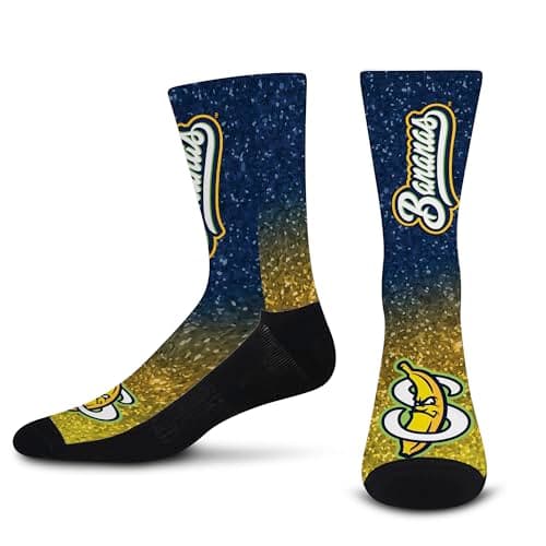 For Bare Feet SAVANNAH BANANAS...i Crew Sock Team Colors Medium