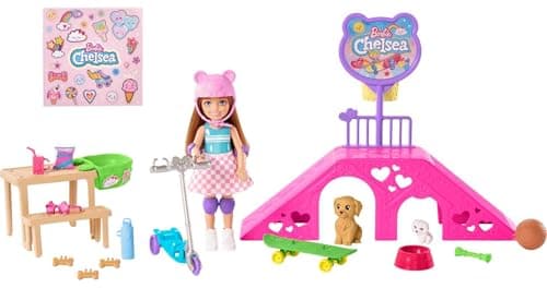 Barbie Chelsea Doll & Skate Pa...ette Small Doll with Blue Eyes