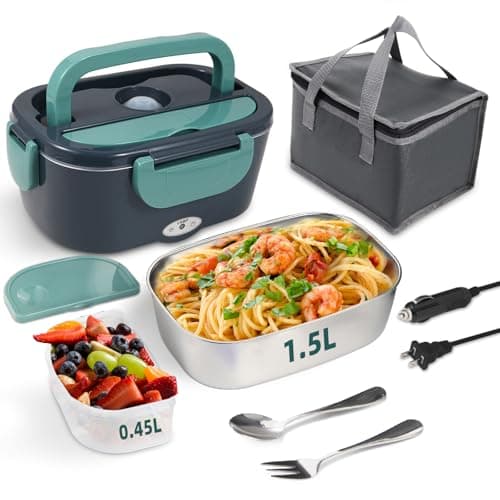 1.5L SOHIDA 80W Electric Lunch Box Food Heater w/ Stainless Steel Container (Green) $13.15 + Free Shipping w/ Prime or on $35+