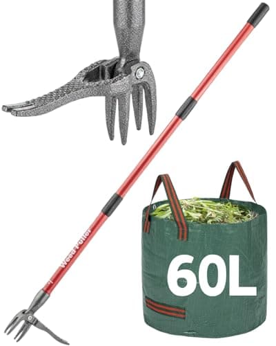 48" Stand Up Weed Puller w/ Yard Bag for $14 + free shipping w/ Prime