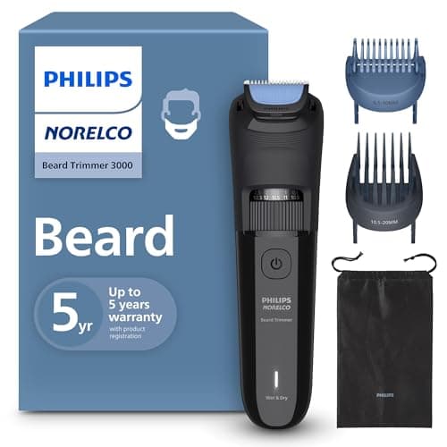 Norelco Philips 100% Waterproo...Combs, USB Charging, BT3620/40