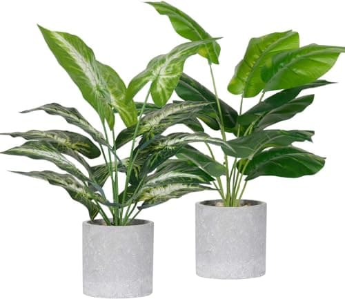 2-Pack 16" Der Rose Artificial Tropical Faux Plants (Green) $17.99 + Free Shipping w/ Prime or on $35+