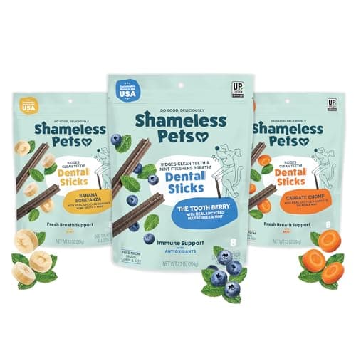 Shameless Pets Dental Chews fo...for Small, Medium & Large Dogs
