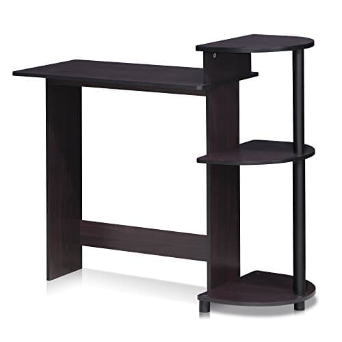Furinno COMPACT Desk, 28.5" Wi...om, Dorm, Bedroom, Dark Walnut