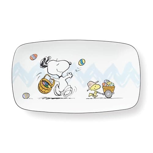 Lenox 896632 Peanuts Easter Sn...oeuvres Tray, Spring Serveware