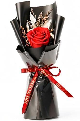 Preserved Flowers Bouquet,Flowers For Delivery,Red Rose Bouquets,Birthday Flowers Gifts For Women Mom Grandma Wife Friends,Real Roses Gift From Daughter Valentine’S Day Mothers Day Anniversary