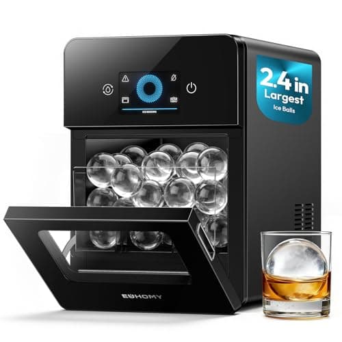 EUHOMY 2.4" Ice Ball Maker Cou...be Maker for Whiskey & Bourbon