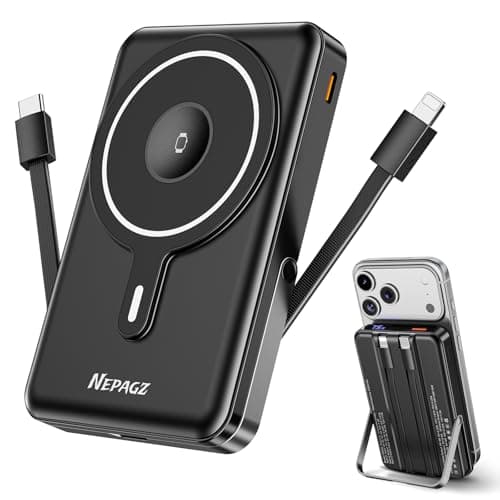 10000mAh Magsafe Portable Magnetic Power Bank w/ Foldable Stand $10 + FS w/ Prime or orders $35+