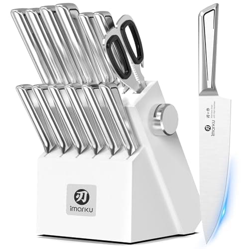 Amazon US - 51% OFF - Imarku 14-Piece Kitchen Knife Set with Block