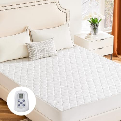 Sweetcrispy Heated Mattress Pa...ashable, ETL Certified – White
