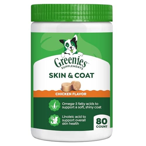Greenies Supplements Dog Skin ...cken Flavor, 14.7 oz, 80 Count