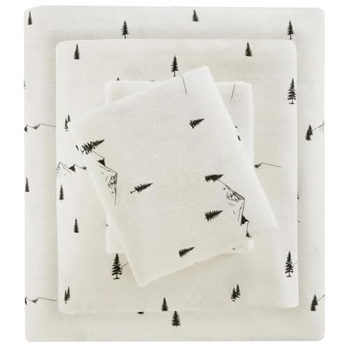 Woolrich Sheet Warm & Breathab... Full Black Pine Trees 4 Piece