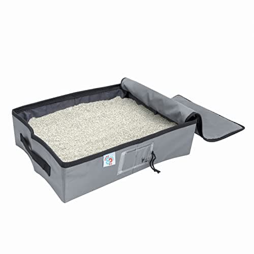SportPet Designs Portable Trav...t Litter Tray for Travel, Gray