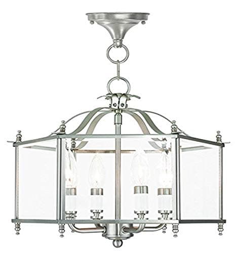 Livex Lighting 4398-91 Livings...rushed Nickel, 15.5"L x 15.5"W
