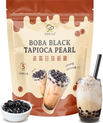 Soeos Boba Pearls, Black Tapio...thies & Dessert, Ready to Cook