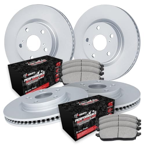 R1 Concepts Front and Rear Bra.../Tow Brake Pads and Rotors Kit