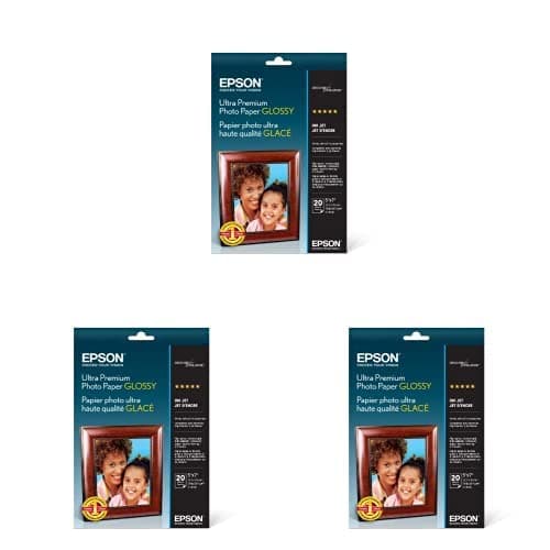 Epson Ultra Premium Photo Pape... Sheets) (S041945) (Pack of 3)