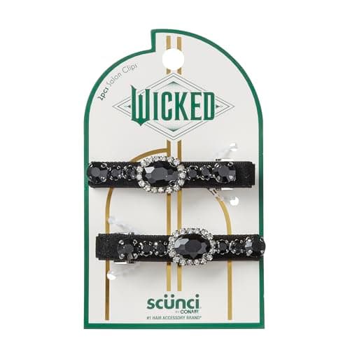 Wicked Elphaba Rhinestone Salo...ories - Scunci by Conair - 2PK