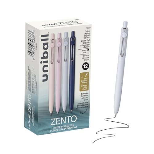 12-Ct uniball Zento 0.7mm Medium Point Gel Pens (Black Ink) $10.15 w/ S&S