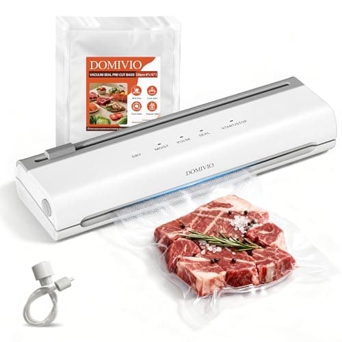 Domivio VS2093 Vacuum Sealer Machine with Cutter 20-Bag Pack for $11 + free shipping w/ Prime