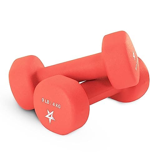 Yes4All 9 lbs Dumbbells Neopre...otal Weight: 18 lbs (Set of 2)