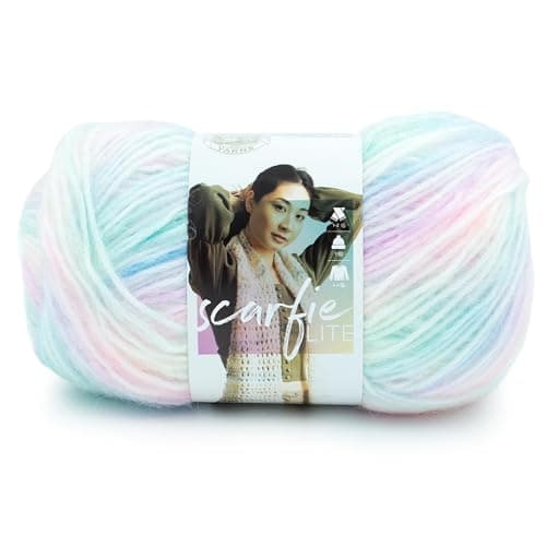 Lion Brand Yarn Scarfie Lite, ...for Knitting, Seaglass, 1 Pack
