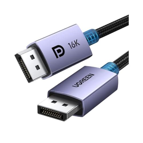 $9.98* | 6.6' UGREEN 40Gbps DisplayPort 2.1 Cable at Amazon
