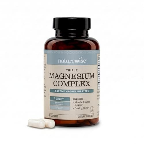 NatureWise Triple Magnesium Co...ep Support - Vegan 90 Capsules