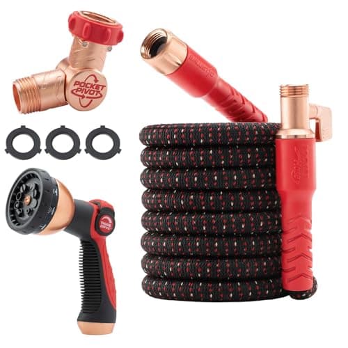 Pocket Hose Ballistic 50' Expandable Garden Hose w/ Pocket Pivot Swivel Connector for $47 w/ Prime + free shipping