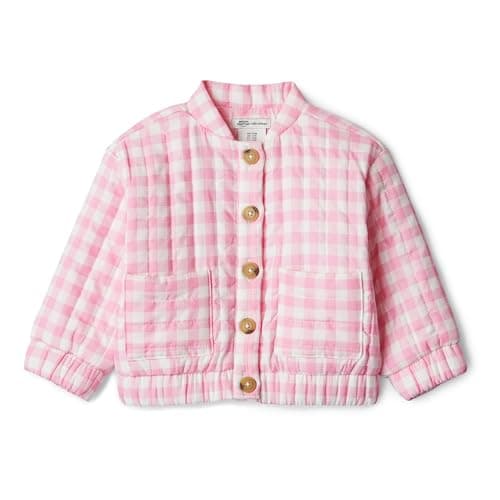 Amazon Essentials x Sofia Grai...d Jacket, Pink Big Gingham, 3T