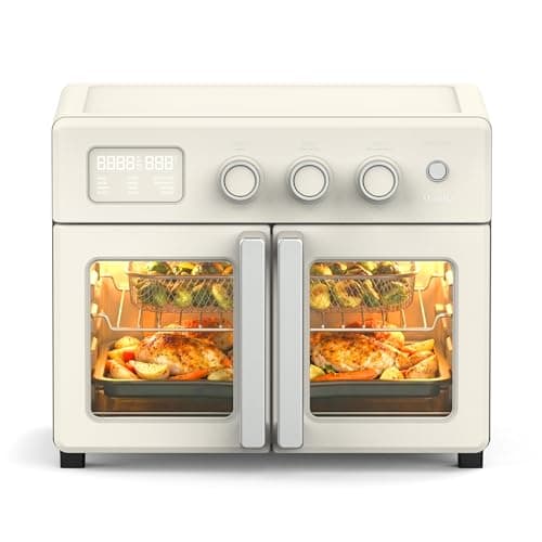 Martha Stewart French Door Air..., Stainless Steel, Linen White