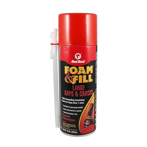 Red Devil 12-oz. Expanding Polyurethane Foam Sealant for $5 + free shipping w/ Prime