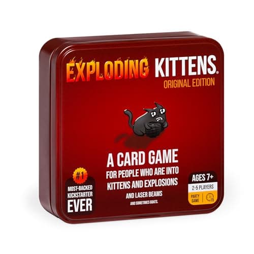 Exploding Kittens Card Game w/ Collectible Tin $9.97 + Free Shipping w/ Prime or on $35+