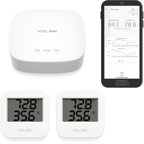 $39.98* | YoLink Smart Temperature / Humidity Monitor w/ 2 Sensors + Hub at Amazon