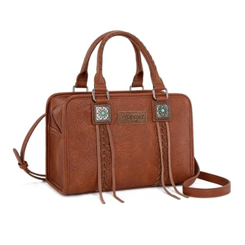 Wrangler Fringe Western Tote Bag w/ Detachable Crossbody Strap (Brown) $15.99 + Free Shipping w/ Prime or on $35+