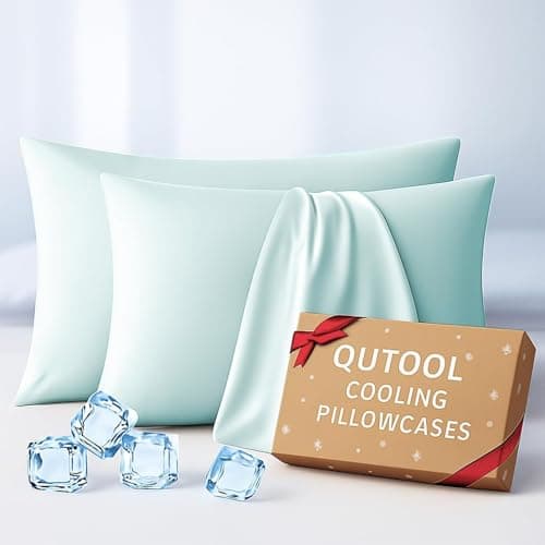 Luxury Cooling Pillowcases King Size 2 Pack, Q-Max>0.4 Cool Touch for Hot Sleepers&Night Sweats Beauty Sleep Anti-Frizz, Softer Than Silk Pillowcover Oeko-TEX Certified Mint Green