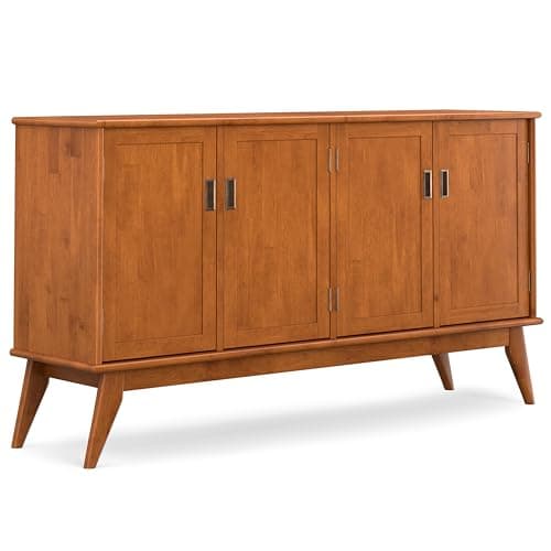 SIMPLIHOME Draper Buffet - 66 ...table Shelves and Tapered Legs