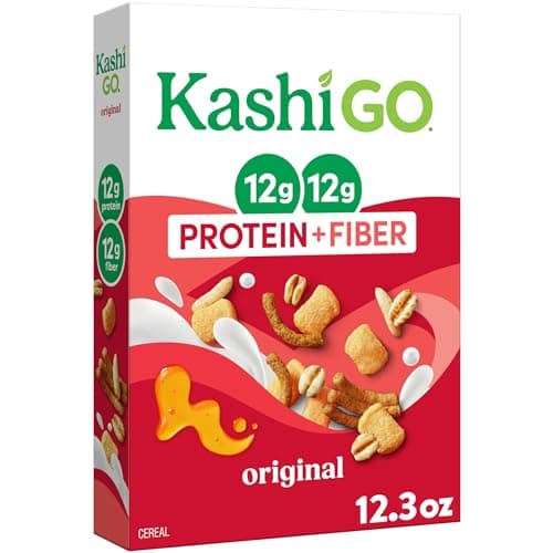 Kashi GO Protein Cereal, 12g P..., Original, 12.3oz Box (1 Box)
