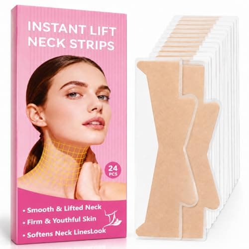 Neck Tape Lifting Invisible, 24 Pcs Neck Lift Tape for Jawline & Chin