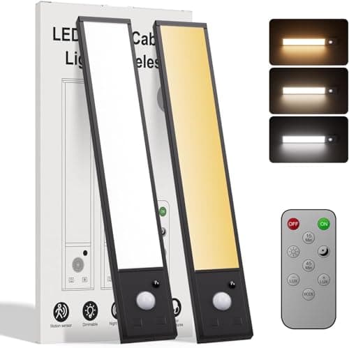Tnight 8in 2pack -3000mah Motion Sensor LED Under Cabinet Lights