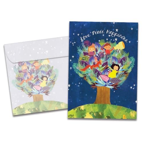 Tree-Free Greetings - Season's... x 7 - Children Tree (HB30410)