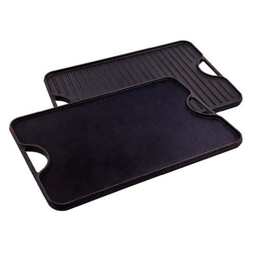 Victoria 20-by-14-Inch Rectang...Preseasoned Reversible Griddle