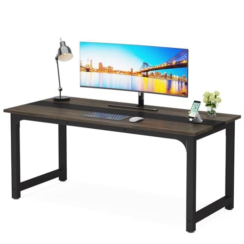LITTLE TREE 63 Inch Large Exec...a Wide Desktop for Home Office