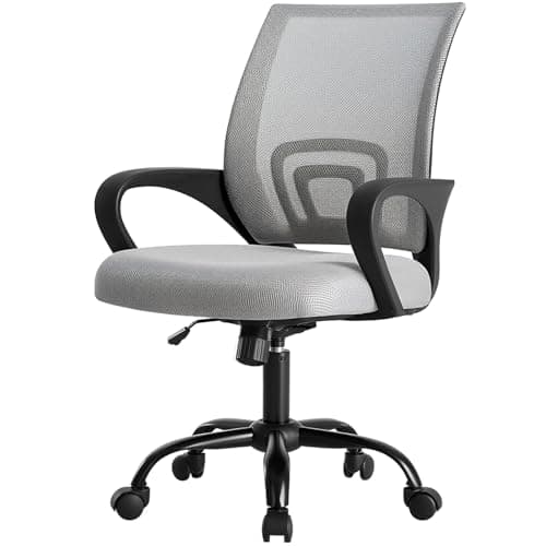 DUMOS Home Office Chair - Ergo...ng, Meeting, 360° Swivel, Grey
